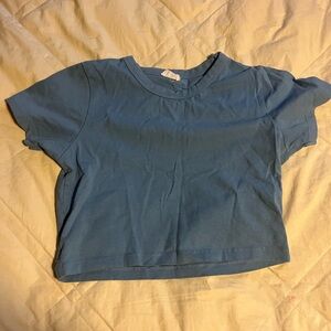 Light blue crop top size: medium brand: cotton on